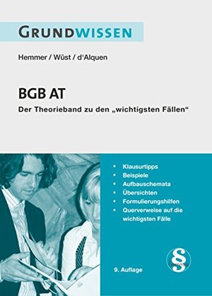 Grundwissen BGB AT (Skripten – Zivilrecht) [Hemmer/Wüst: Neunte Auflage]