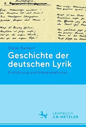 Geschichte Der Deutschen Lyrik. – Lehrbuch Germanistik [J. B ...